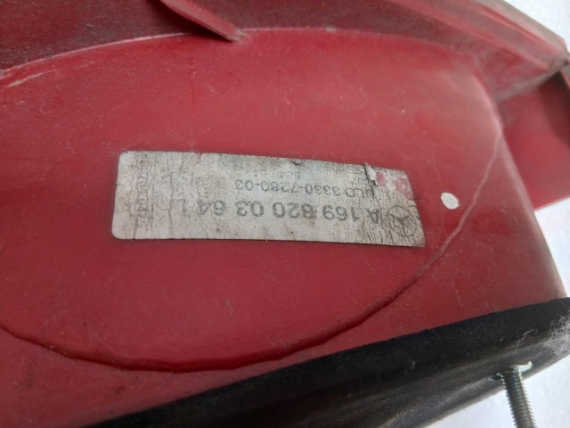 7298 Mercedes Benz A-Class(W169) 2004-2012 Lámpa , Fényszóró Használt Bal hátsó